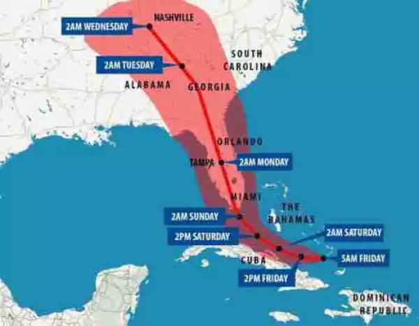 Hurricane Irma: Largest Evacuation, 6Million Are Ordered To Leave Florida (Photos)